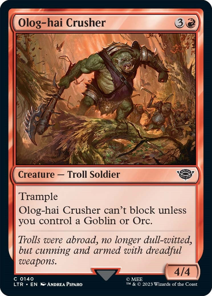 Image for Olog-Hai Crusher (140) (Universes Beyond: The Lord of the Rings: Tales of Middle-earth) - Magic: The Gathering