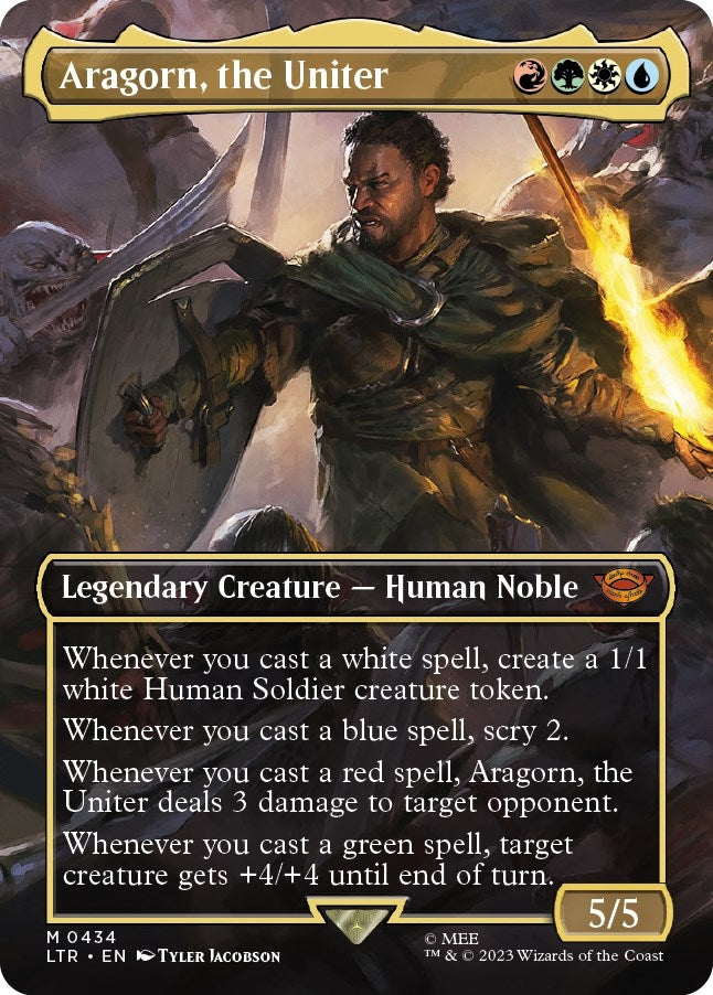 Image for Aragorn, the Uniter (Borderless) (434) (Universes Beyond: The Lord of the Rings: Tales of Middle-earth) - Magic: The Gathering