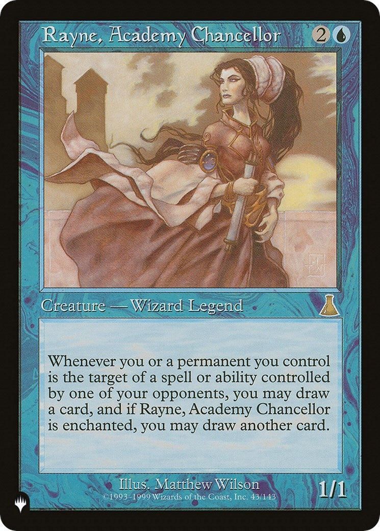 Image for Rayne, Academy Chancellor (43/143) (The List Reprints) - Magic: The Gathering