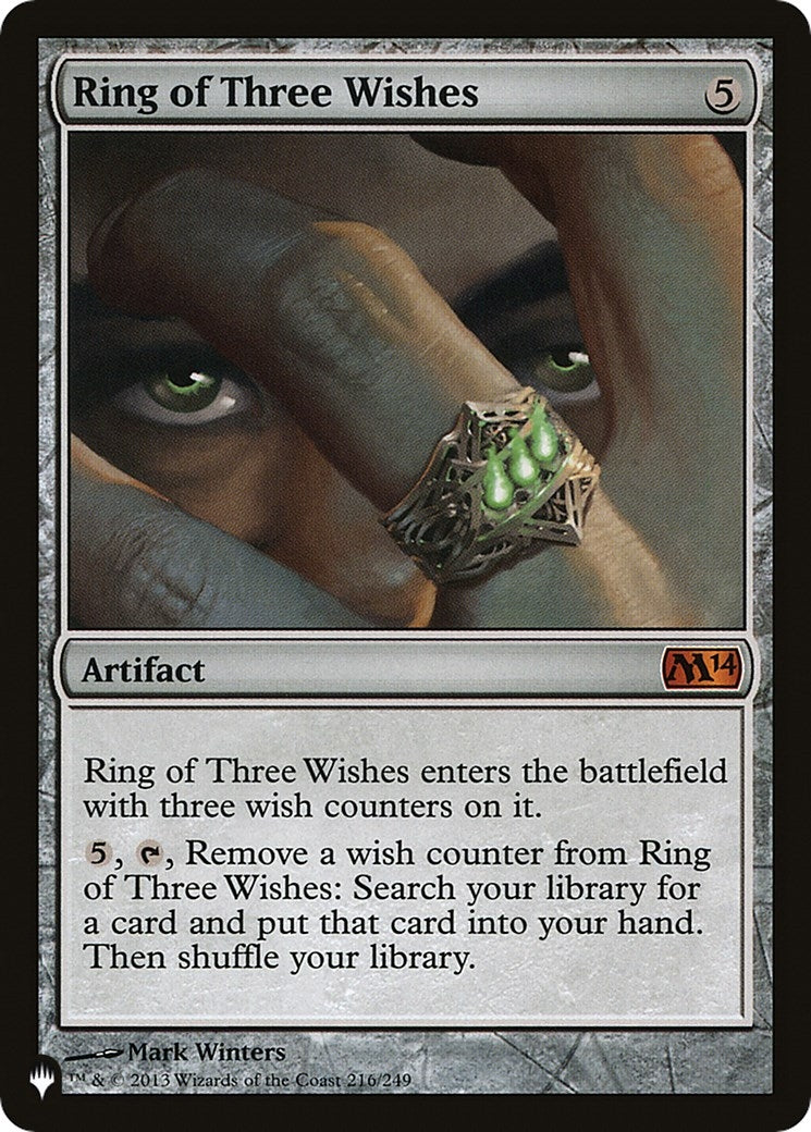 Image for Ring of Three Wishes (216/249) (The List Reprints) - Magic: The Gathering