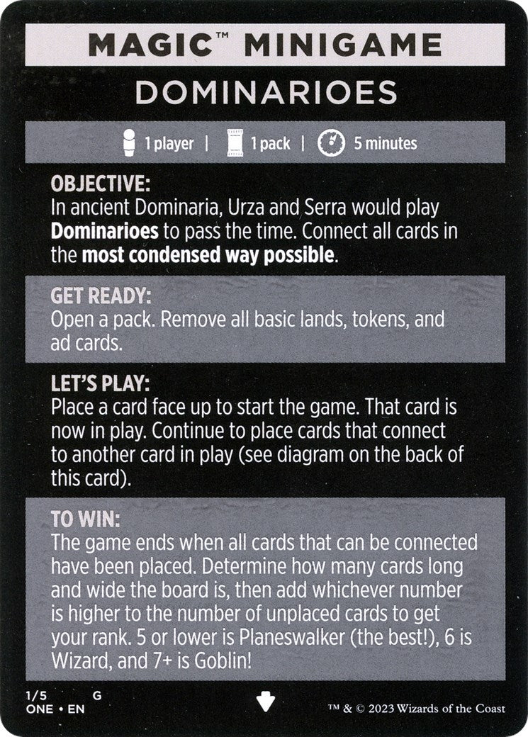 Image for Magic Minigame: Dominarioes (1) (Phyrexia: All Will Be One) - Magic: The Gathering