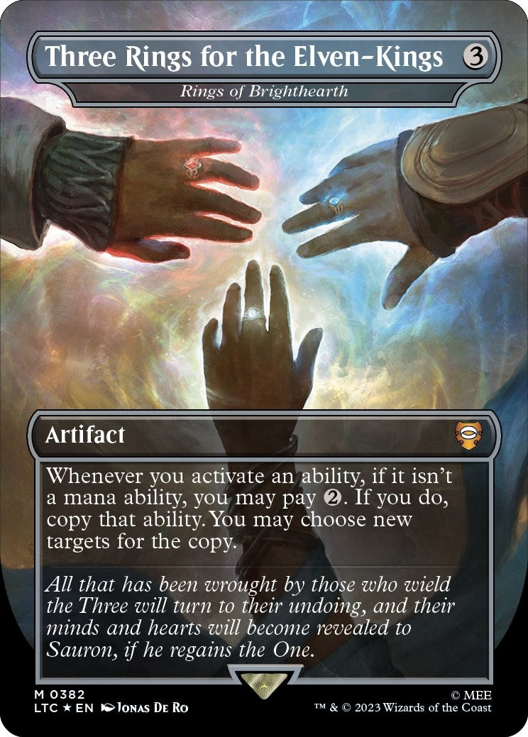 Image for Three Rings for the Elven-Kings - Rings of Brighthearth (Surge Foil) (382) (Commander: The Lord of the Rings: Tales of Middle-earth) - Magic: The Gathering