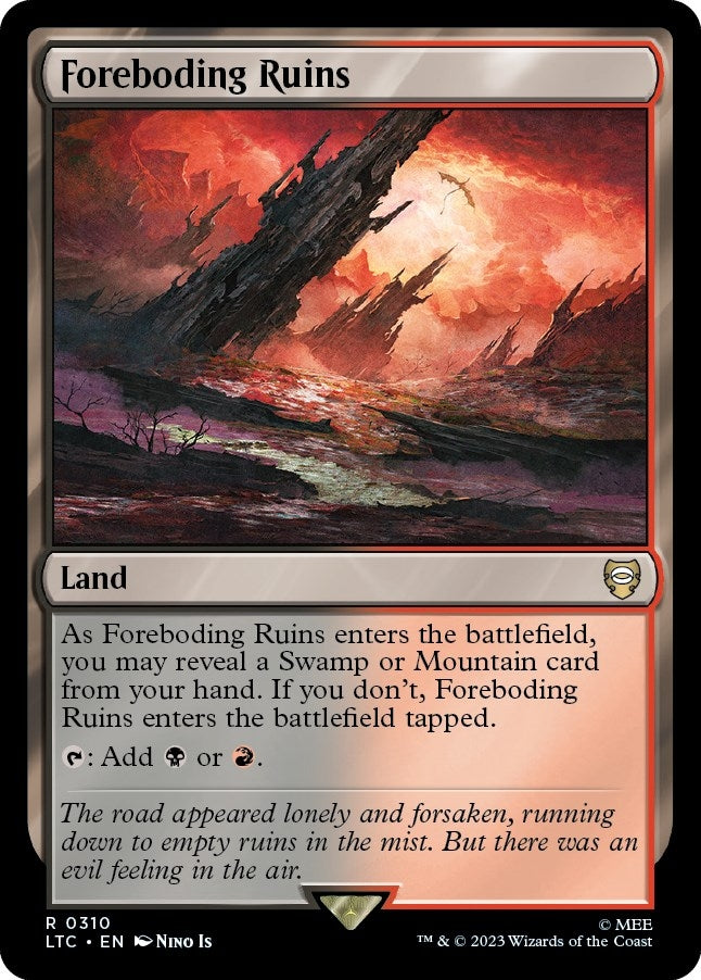 Image for Foreboding Ruins (310) (Commander: The Lord of the Rings: Tales of Middle-earth) - Magic: The Gathering