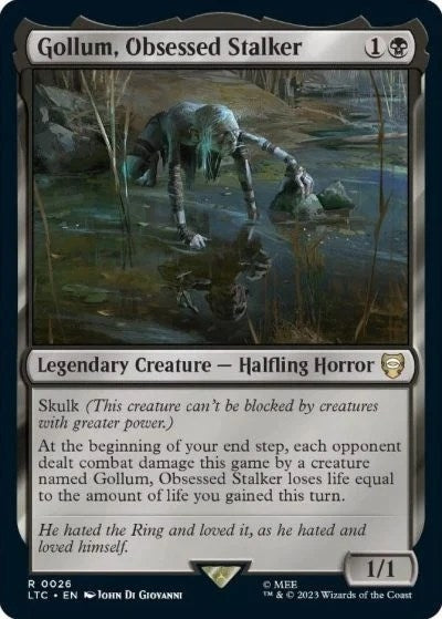Image for Gollum, Obsessed Stalker (26) (Commander: The Lord of the Rings: Tales of Middle-earth) - Magic: The Gathering