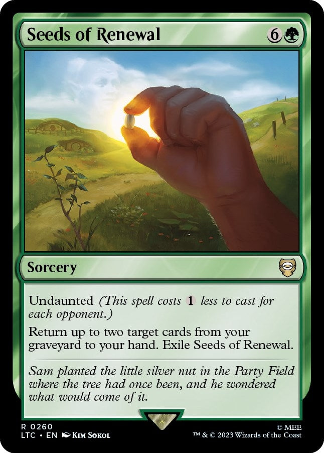 Image for Seeds of Renewal (260) (Commander: The Lord of the Rings: Tales of Middle-earth) - Magic: The Gathering