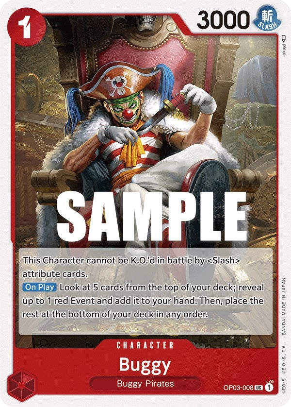 Image for Buggy (008) (OP03-008) (Pillars of Strength) - One Piece Card Game