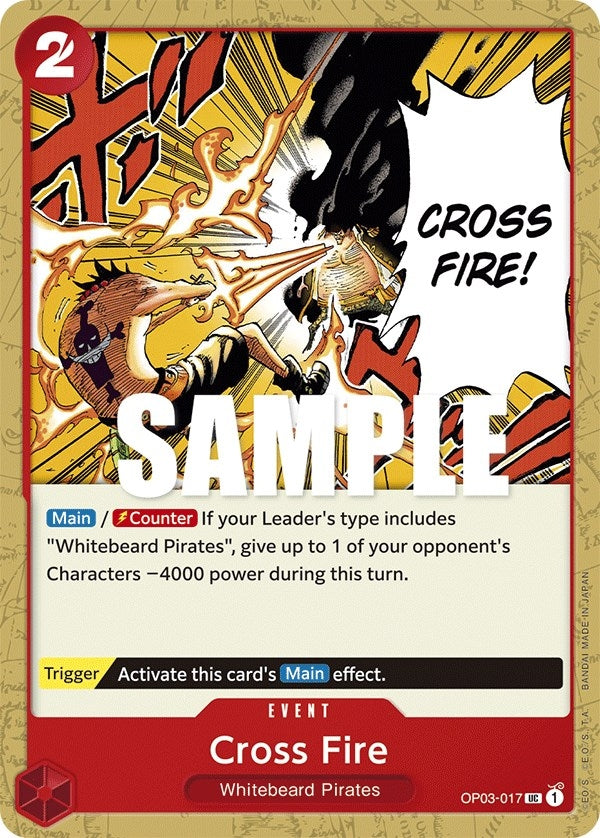 Image for Cross Fire (OP03-017) (Pillars of Strength) - One Piece Card Game