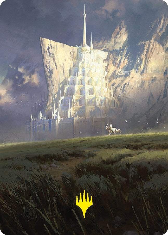 Image for Minas Tirith Art Card (Gold-Stamped Signature) (55) (Art Series: Universes Beyond: The Lord of the Rings: Tales of Middle-earth) - Magic: The Gathering