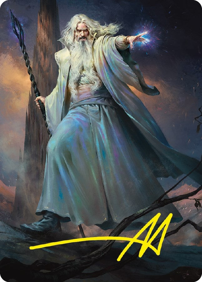 Image for Saruman of Many Colors Art Card (Gold-Stamped Signature) (20) (Art Series: Universes Beyond: The Lord of the Rings: Tales of Middle-earth) - Magic: The Gathering