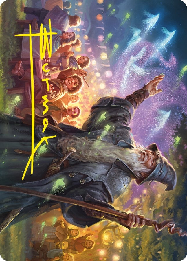 Image for Gandalf, Friend of the Shire Art Card (Gold-Stamped Signature) (5) (Art Series: Universes Beyond: The Lord of the Rings: Tales of Middle-earth) - Magic: The Gathering