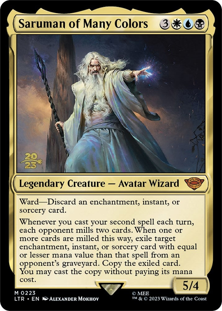 Image for Saruman of Many Colors (223) (Prerelease Cards) - Magic: The Gathering