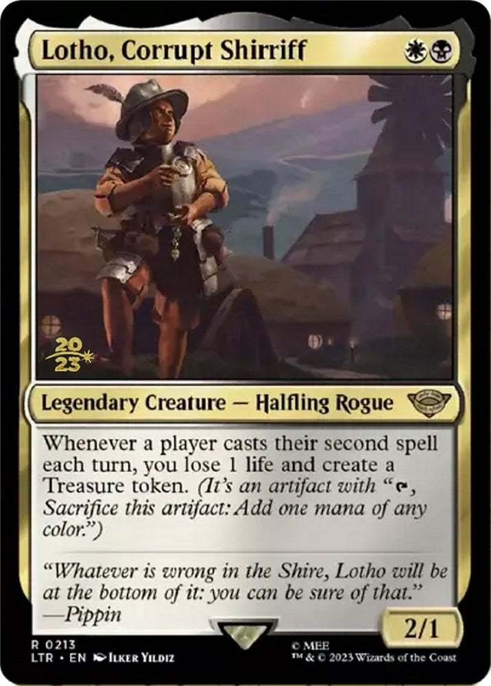 Image for Lotho, Corrupt Shirriff (213) (Prerelease Cards) - Magic: The Gathering