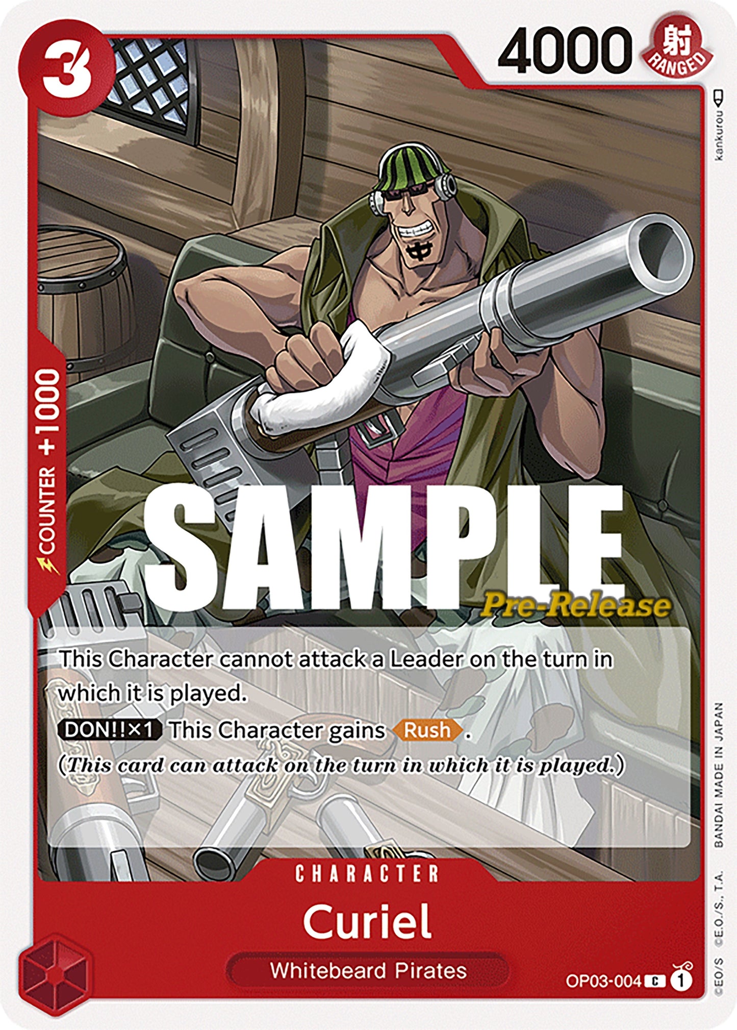 Image for Curiel (OP03-004) (Pillars of Strength Pre-Release Cards) - One Piece Card Game