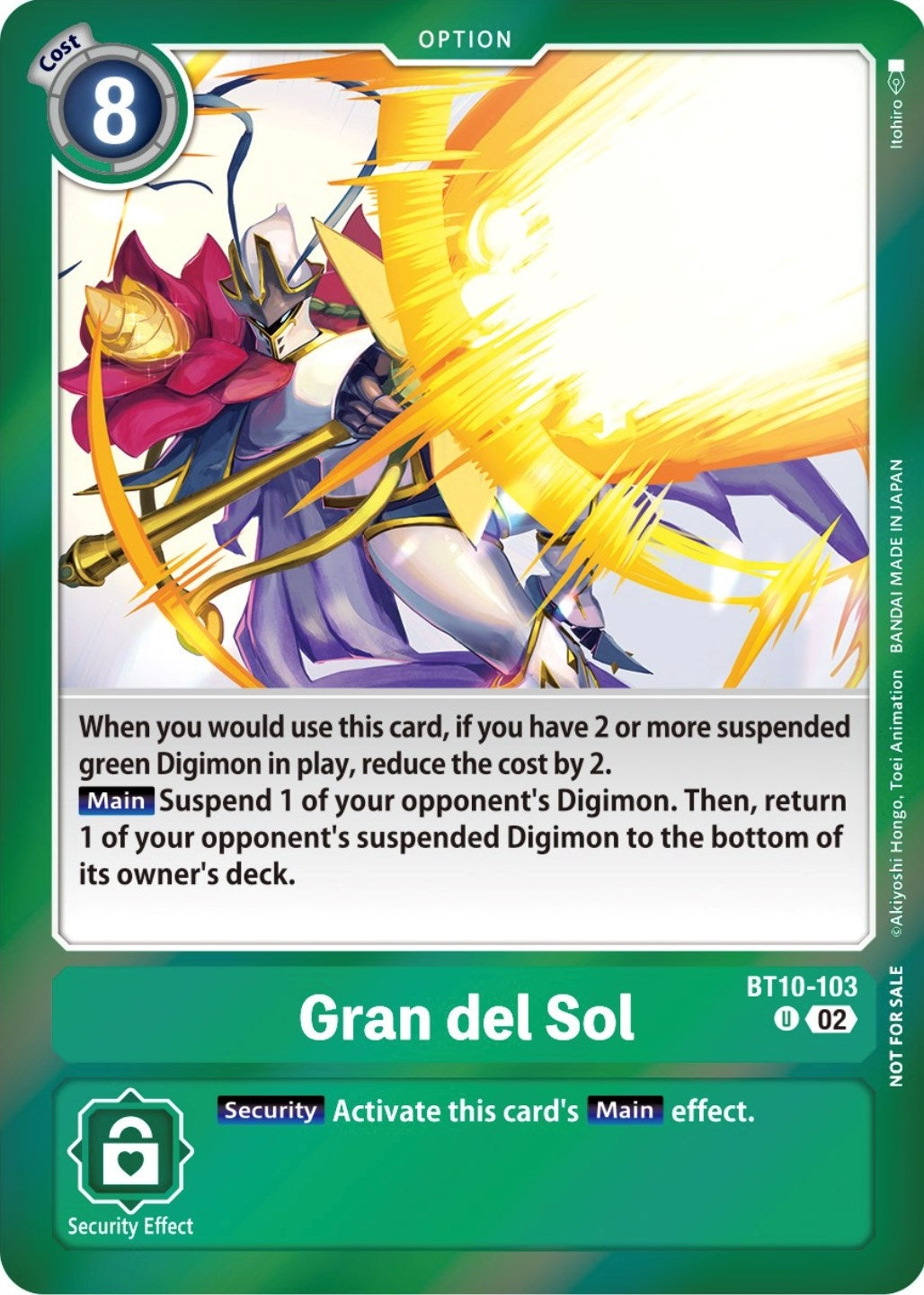 Image for Gran del Sol (Event Pack 5) (BT10-103 U) (Xros Encounter) - Digimon Card Game