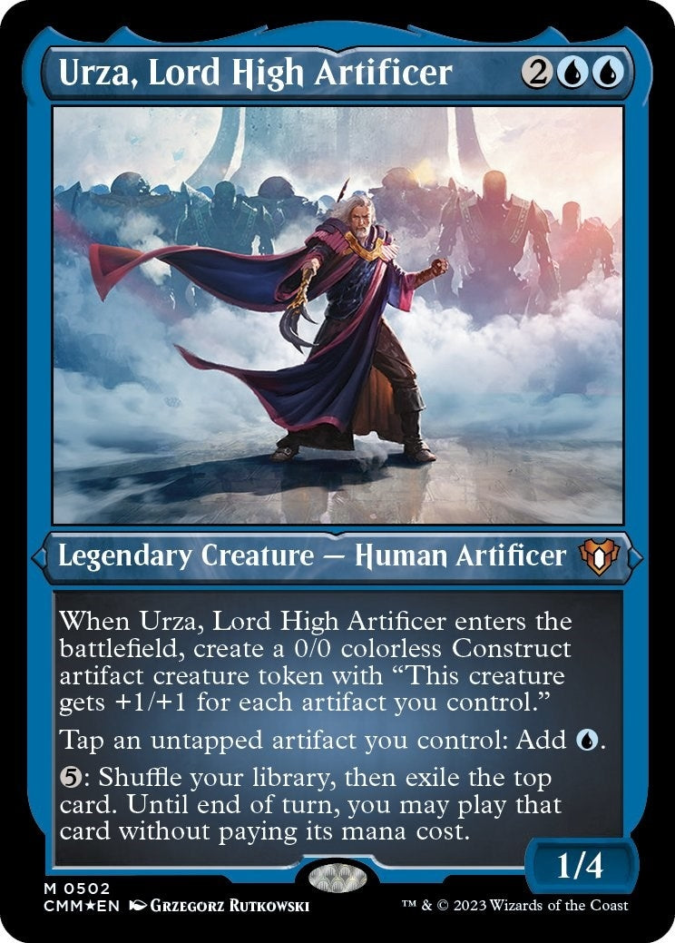 Image for Urza, Lord High Artificer (Foil Etched) (502) (Commander Masters) - Magic: The Gathering