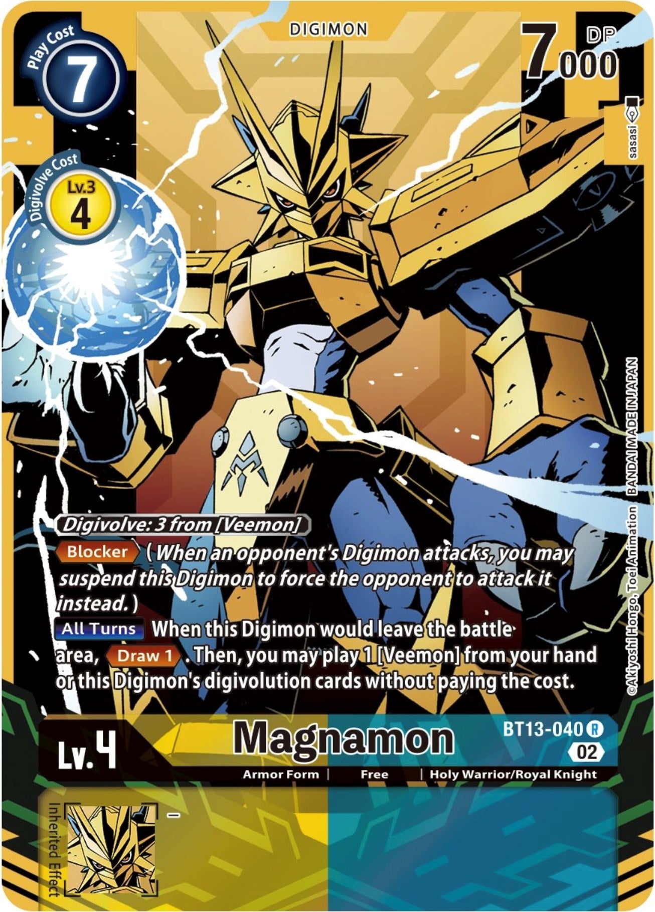 Image for Magnamon (Alternate Art) (BT13-040 R) (Versus Royal Knights) - Digimon Card Game