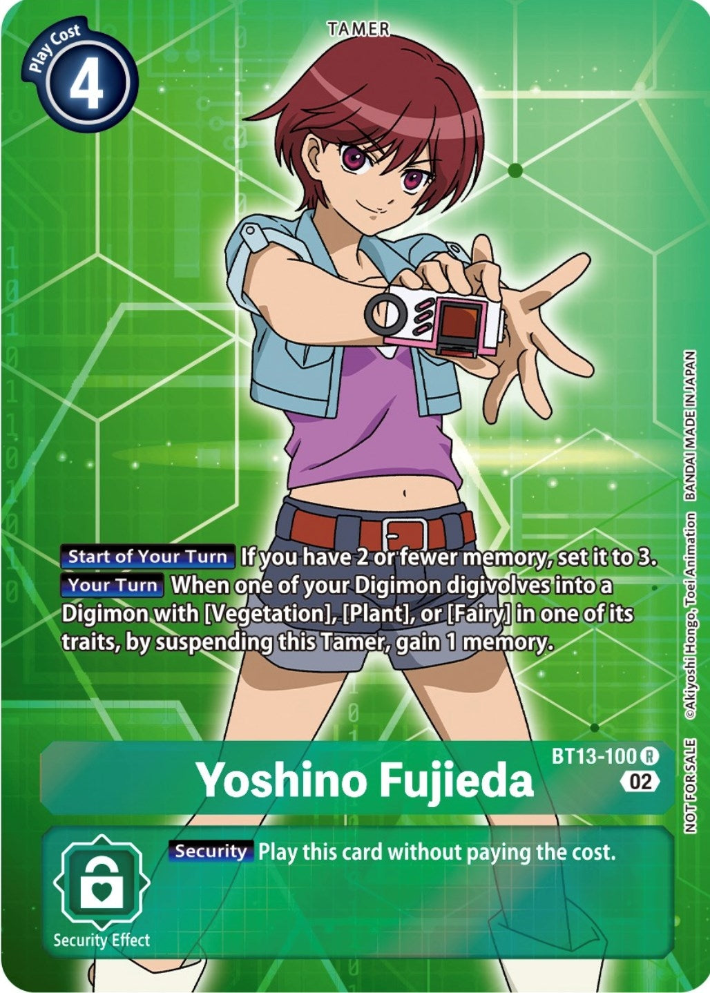 Image for Yoshino Fujieda (Box Topper) (BT13-100 R) (Versus Royal Knights) - Digimon Card Game