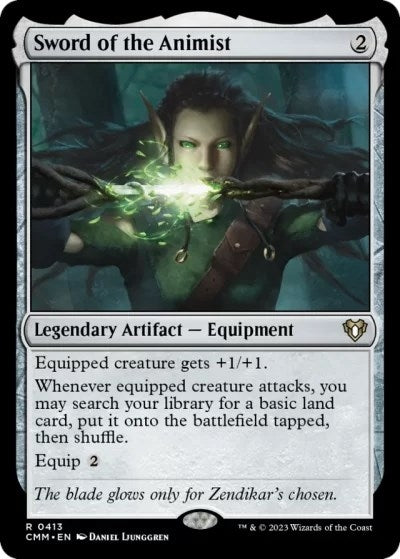 Image for Sword of the Animist (413) (Commander Masters) - Magic: The Gathering