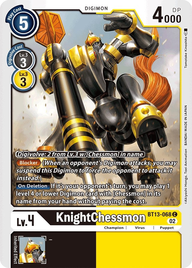 Image for KnightChessmon BT13-068 (BT13-068 C) (Versus Royal Knights) - Digimon Card Game