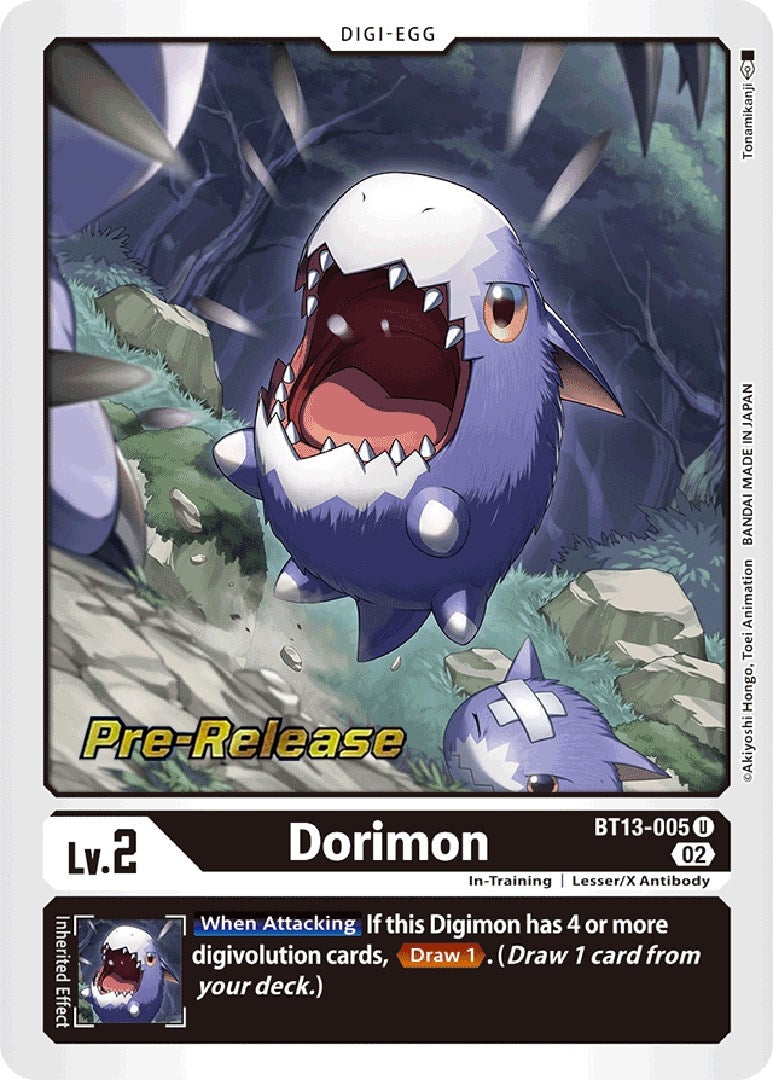 Image for Dorimon (BT13-005 U) (Versus Royal Knights Pre-Release Cards) - Digimon Card Game