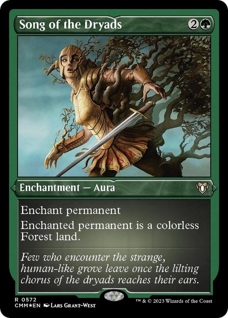 Image for Song of the Dryads (Foil Etched) (572) (Commander Masters) - Magic: The Gathering