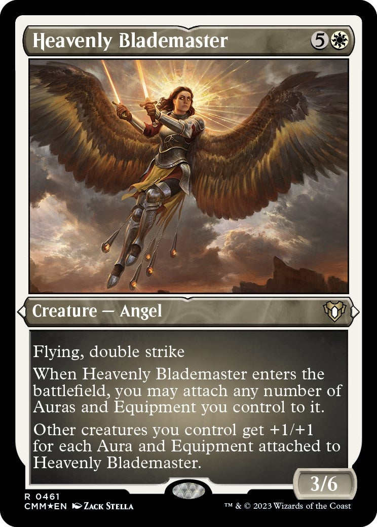 Image for Heavenly Blademaster (Foil Etched) (461) (Commander Masters) - Magic: The Gathering