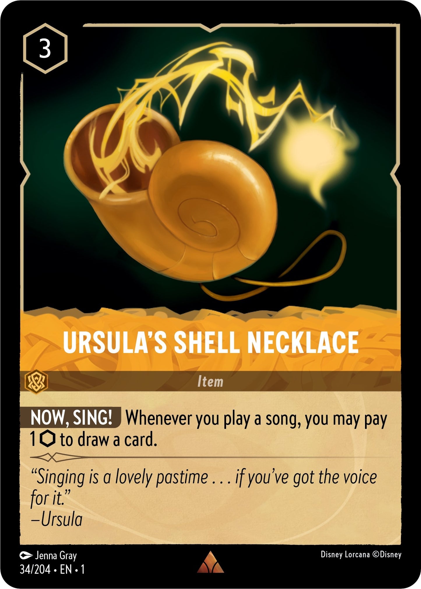 Image for Ursula's Shell Necklace (34/204) (The First Chapter) - Disney Lorcana