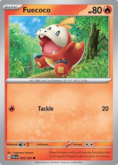 Image for Fuecoco - 034/193 (Summer 2023 Collector Chest) (034/193) (Miscellaneous Cards & Products) - Pokemon