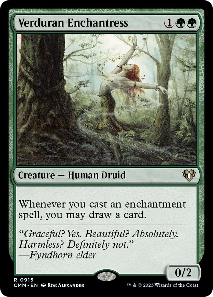 Image for Verduran Enchantress (915) (Commander Masters) - Magic: The Gathering