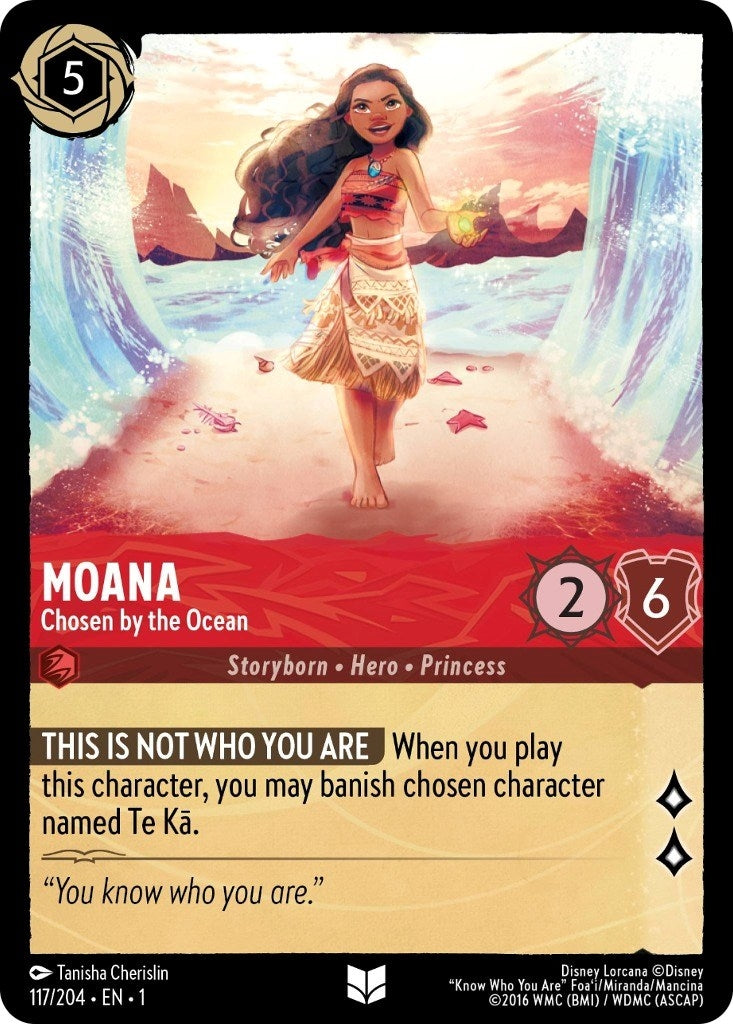 Image for Moana - Chosen by the Ocean (117/204) (The First Chapter) - Disney Lorcana