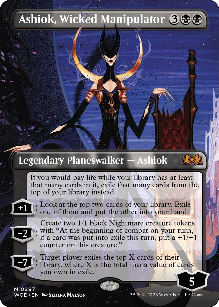 Image for Ashiok, Wicked Manipulator (Borderless) (297) (Wilds of Eldraine) - Magic: The Gathering