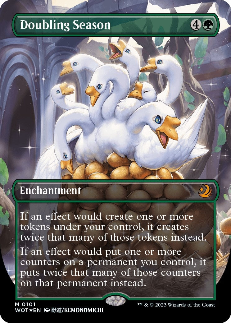 Image for Doubling Season (Anime Borderless) (Confetti Foil) (101) (Wilds of Eldraine: Enchanting Tales) - Magic: The Gathering