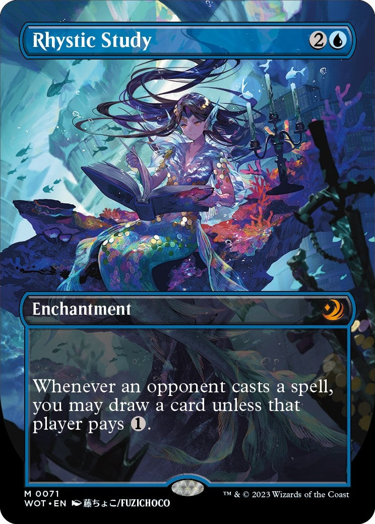 Image for Rhystic Study (Anime Borderless) (71) (Wilds of Eldraine: Enchanting Tales) - Magic: The Gathering