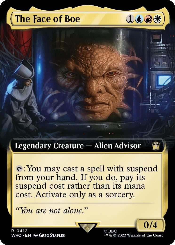 Image for The Face of Boe (Extended Art) (412) (Universes Beyond: Doctor Who) - Magic: The Gathering