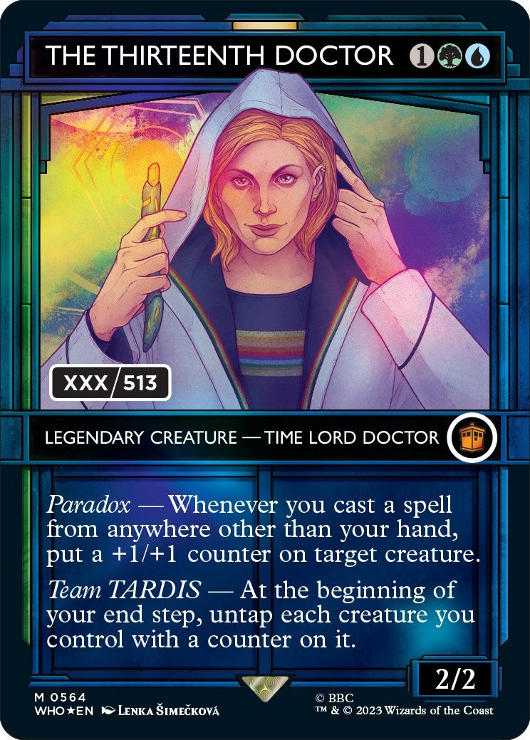 Image for The Thirteenth Doctor (Serial Numbered) (564) (Universes Beyond: Doctor Who) - Magic: The Gathering