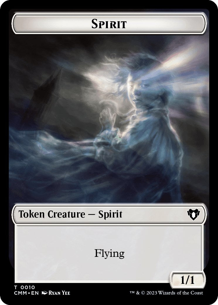 Image for Spirit (0010) // Cat (0005) Double-Sided Token (10 // 5) (Commander Masters) - Magic: The Gathering