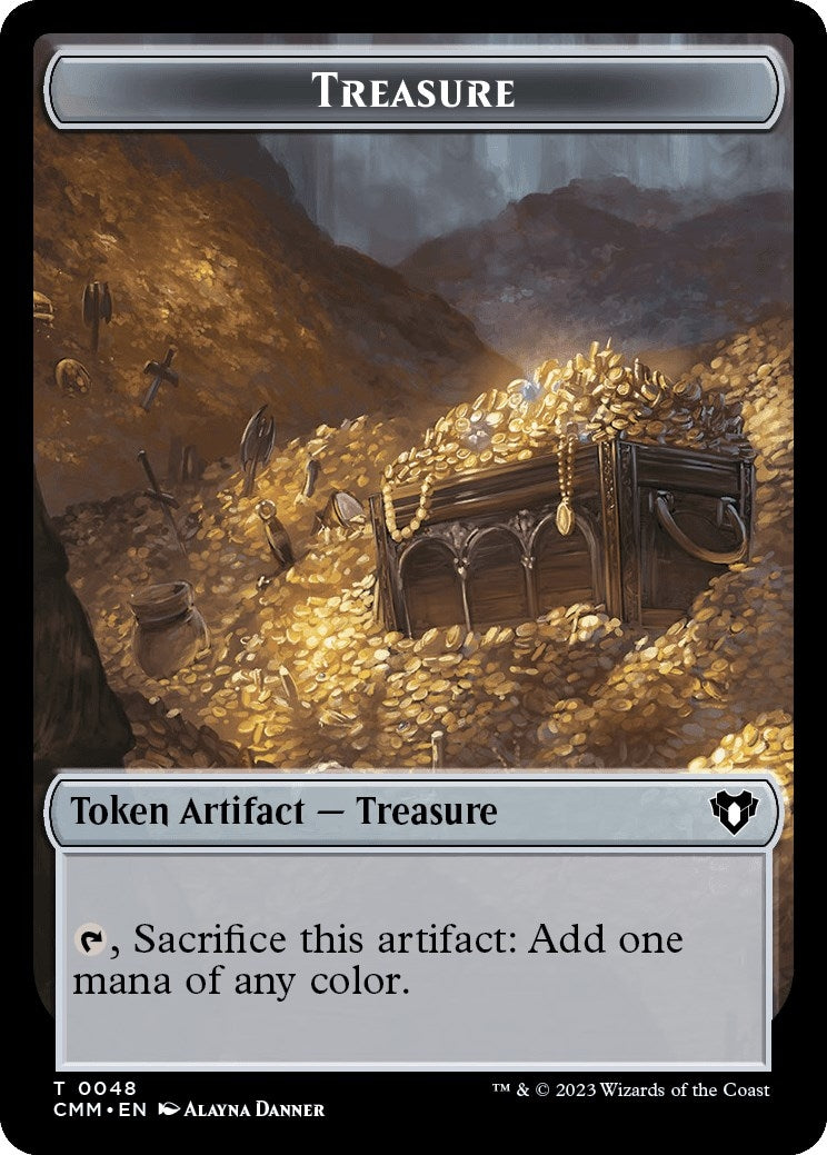 Image for Treasure // Dragon Egg Double-Sided Token (48 // 22) (Commander Masters) - Magic: The Gathering