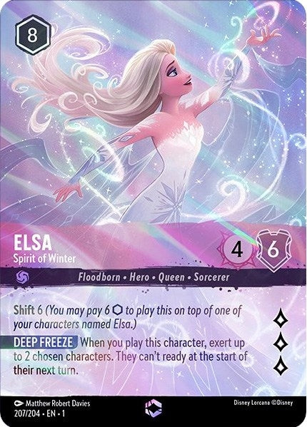 Image for Elsa - Spirit of Winter (Enchanted) (207/204) (The First Chapter) - Disney Lorcana