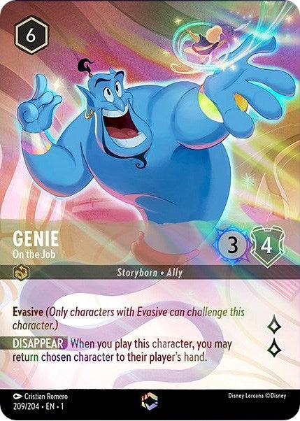 Image for Genie - On the Job (Enchanted) (209/204) (The First Chapter) - Disney Lorcana