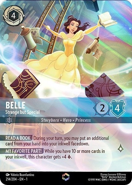 Image for Belle - Strange but Special (Enchanted) (214/204) (The First Chapter) - Disney Lorcana