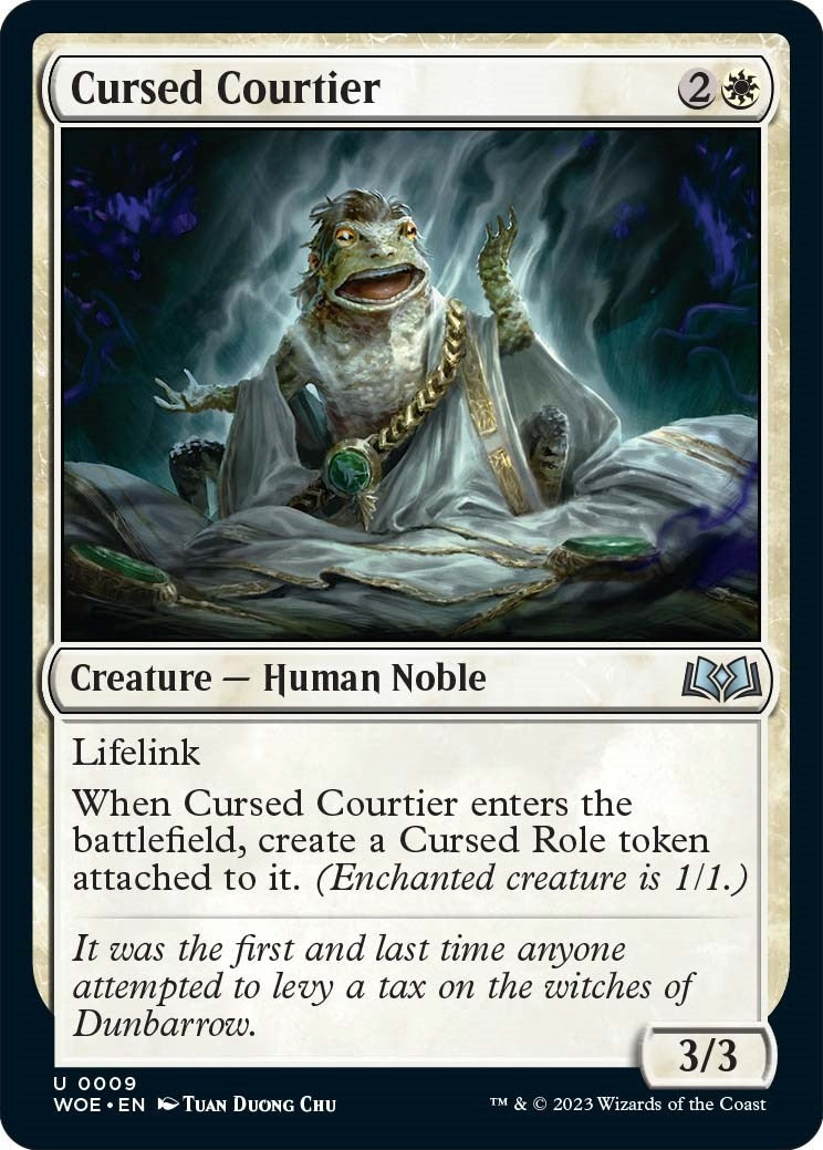 Image for Cursed Courtier (9) (Wilds of Eldraine) - Magic: The Gathering