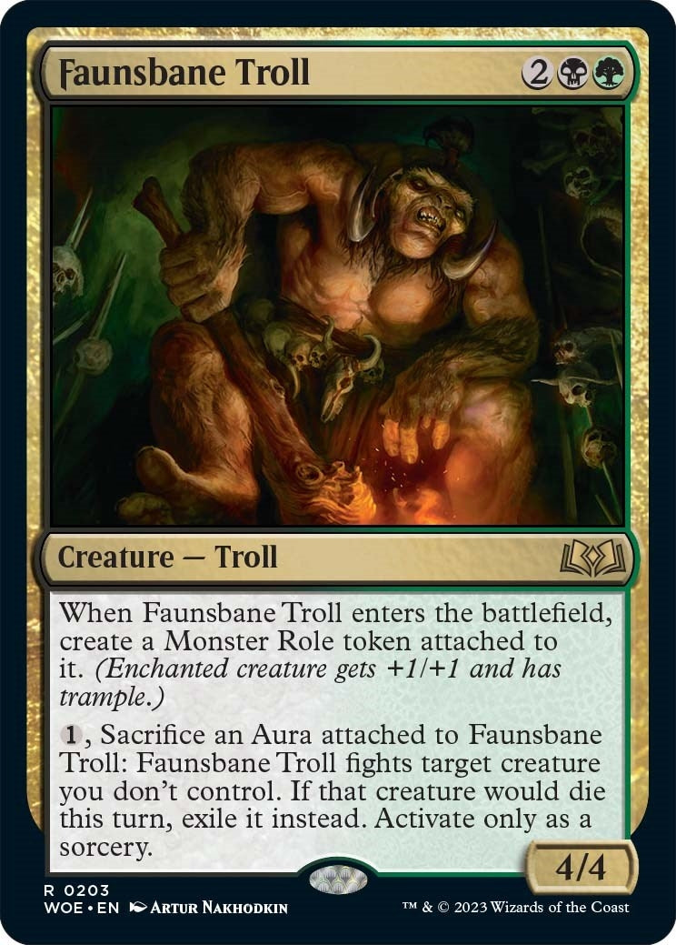 Image for Faunsbane Troll (203) (Wilds of Eldraine) - Magic: The Gathering