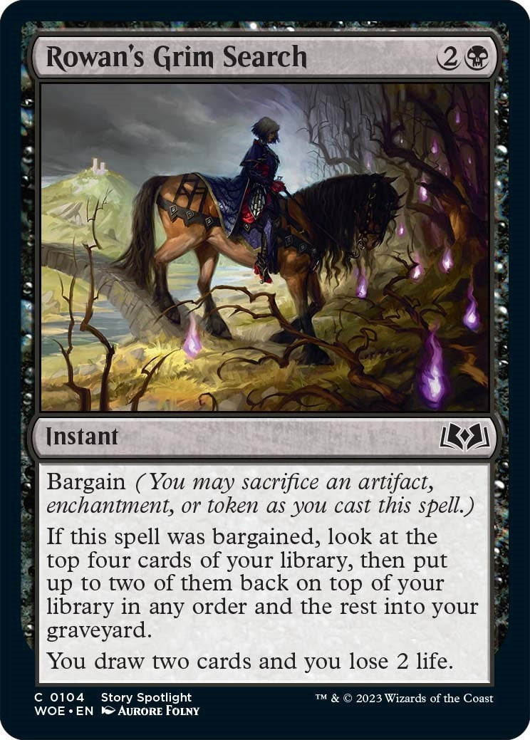 Image for Rowan's Grim Search (104) (Wilds of Eldraine) - Magic: The Gathering