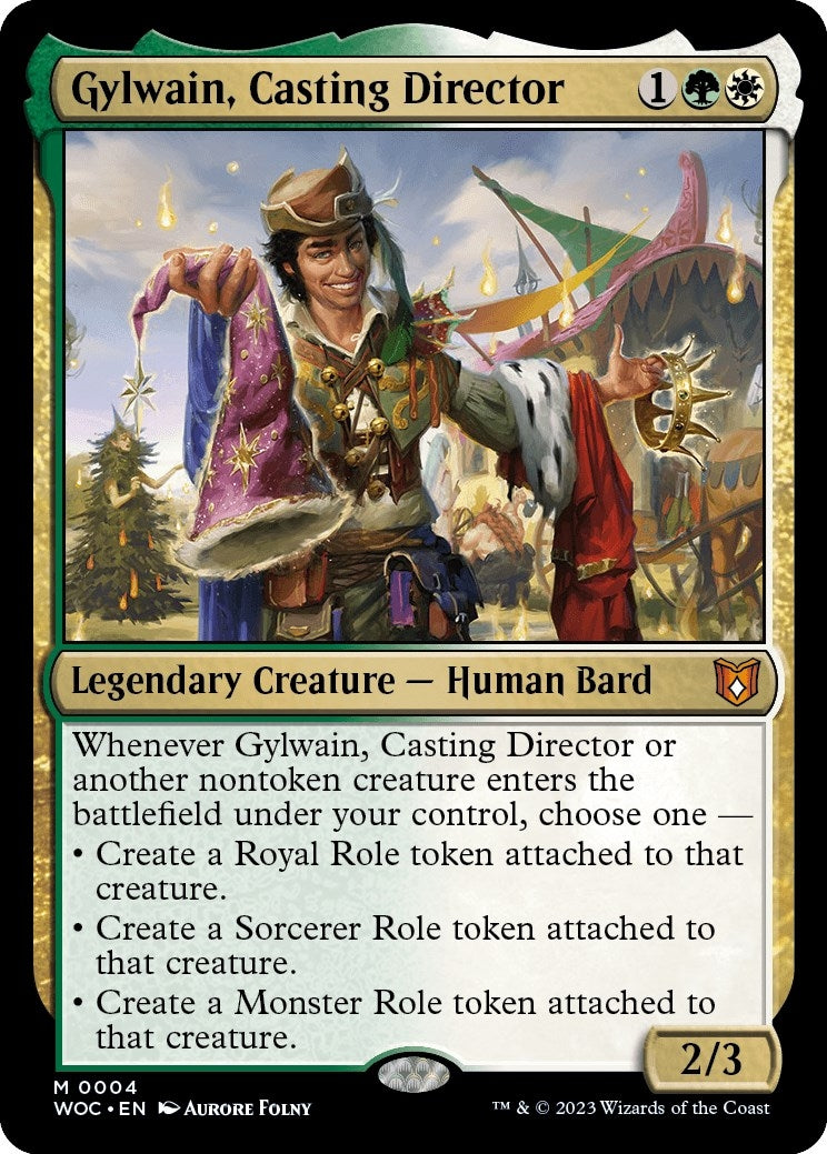 Image for Gylwain, Casting Director (4) (Commander: Wilds of Eldraine) - Magic: The Gathering
