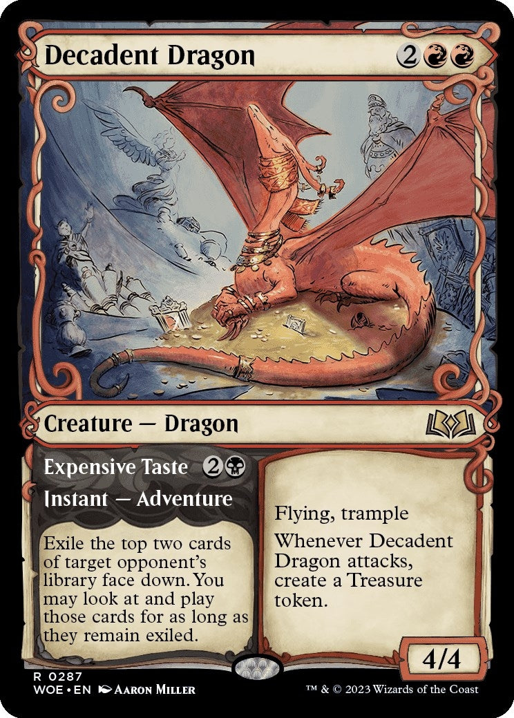 Image for Decadent Dragon (Showcase) (287) (Wilds of Eldraine) - Magic: The Gathering