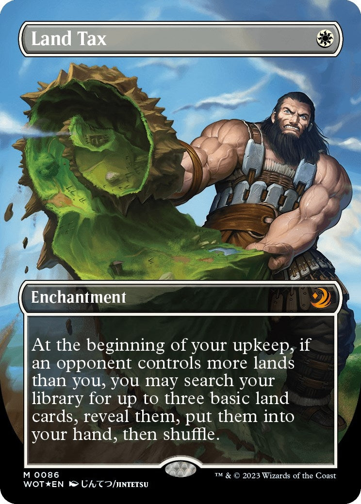 Image for Land Tax (Anime Borderless) (Confetti Foil) (86) (Wilds of Eldraine: Enchanting Tales) - Magic: The Gathering