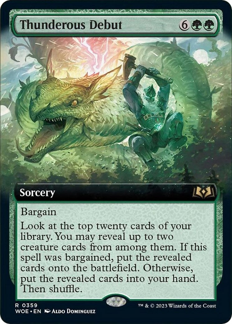 Image for Thunderous Debut (Extended Art) (359) (Wilds of Eldraine) - Magic: The Gathering