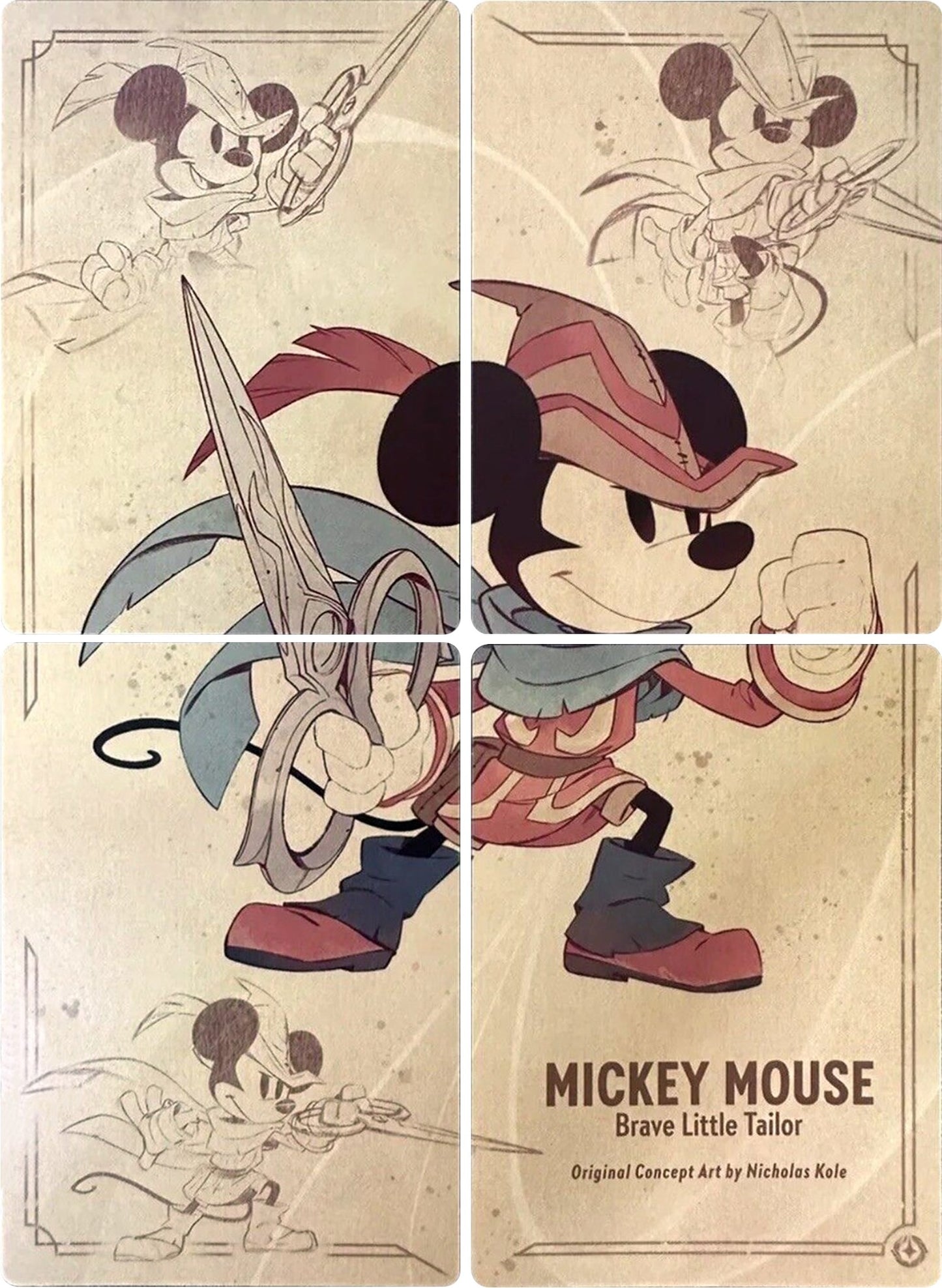 Image for Mickey Mouse - Brave Little Tailor Puzzle Insert (Set of 4) (The First Chapter) - Disney Lorcana