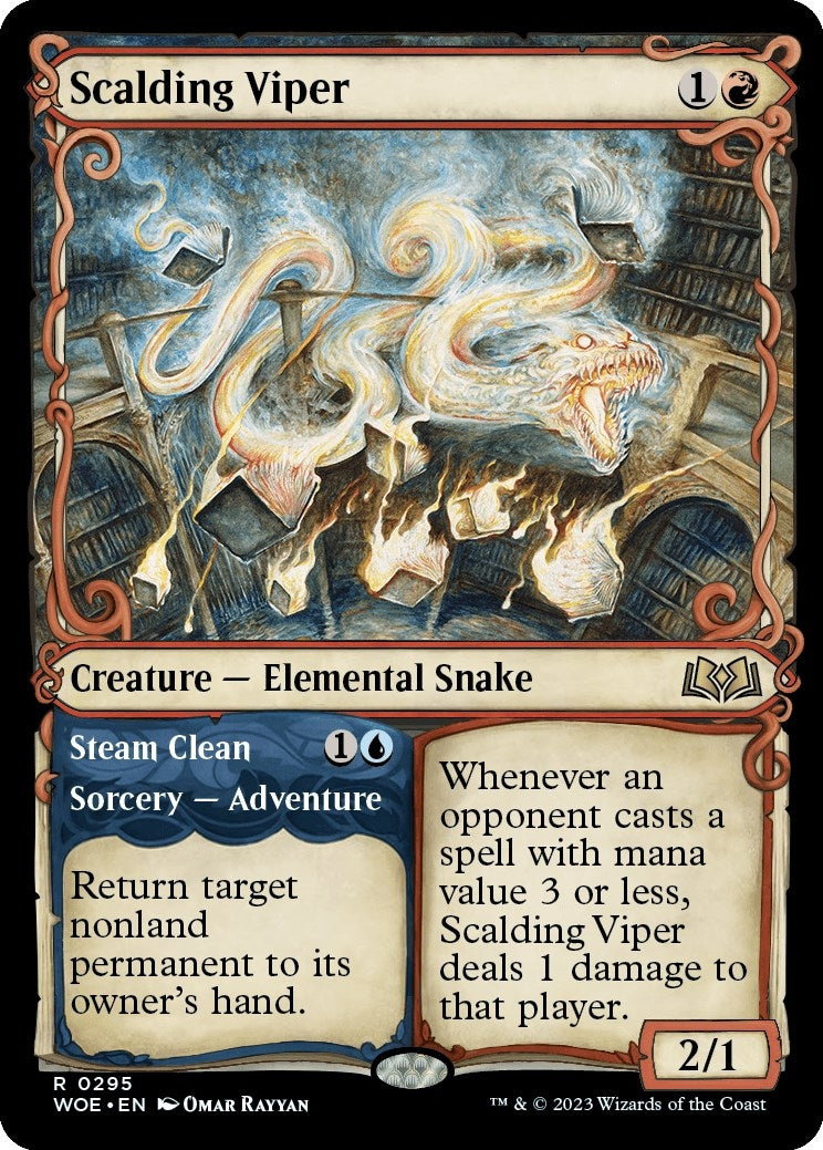 Image for Scalding Viper (Showcase) (295) (Wilds of Eldraine) - Magic: The Gathering