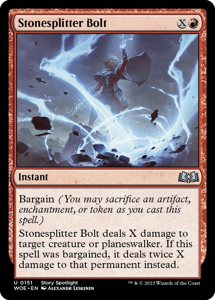 Image for Stonesplitter Bolt (151) (Wilds of Eldraine) - Magic: The Gathering